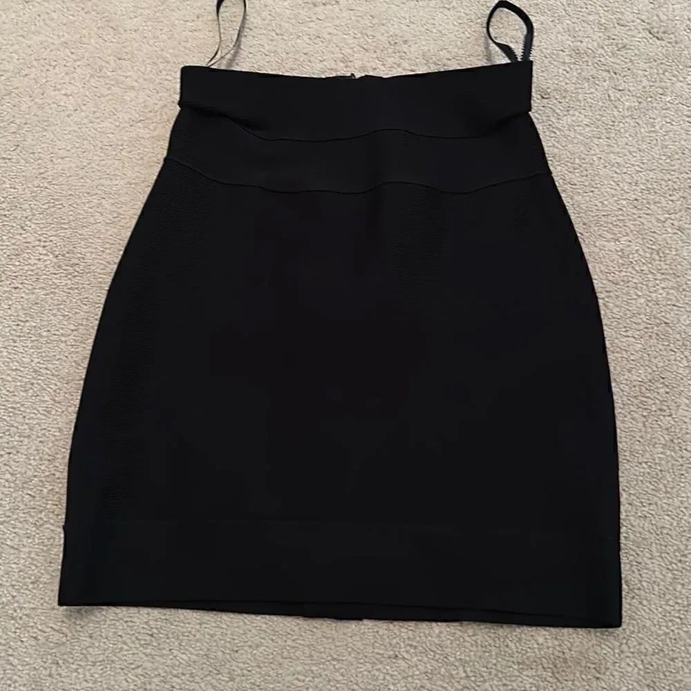 New XXS Black Herve leger bandage mini skirt
